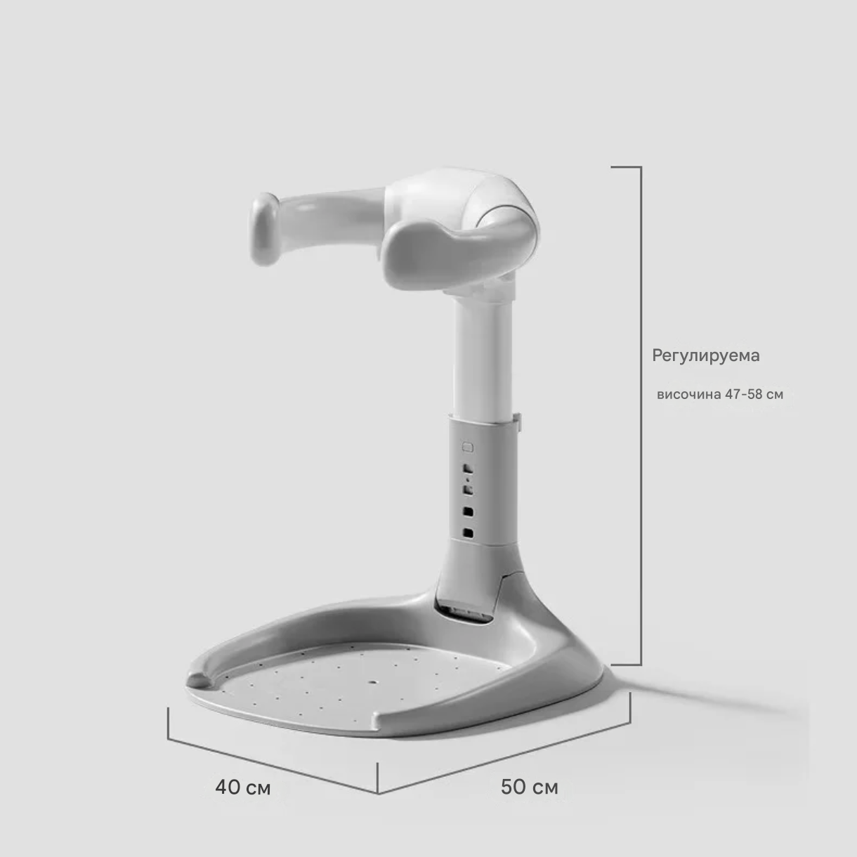 Сгъваема регулируема стойка за къпане за деца с противоплъзгаща основа