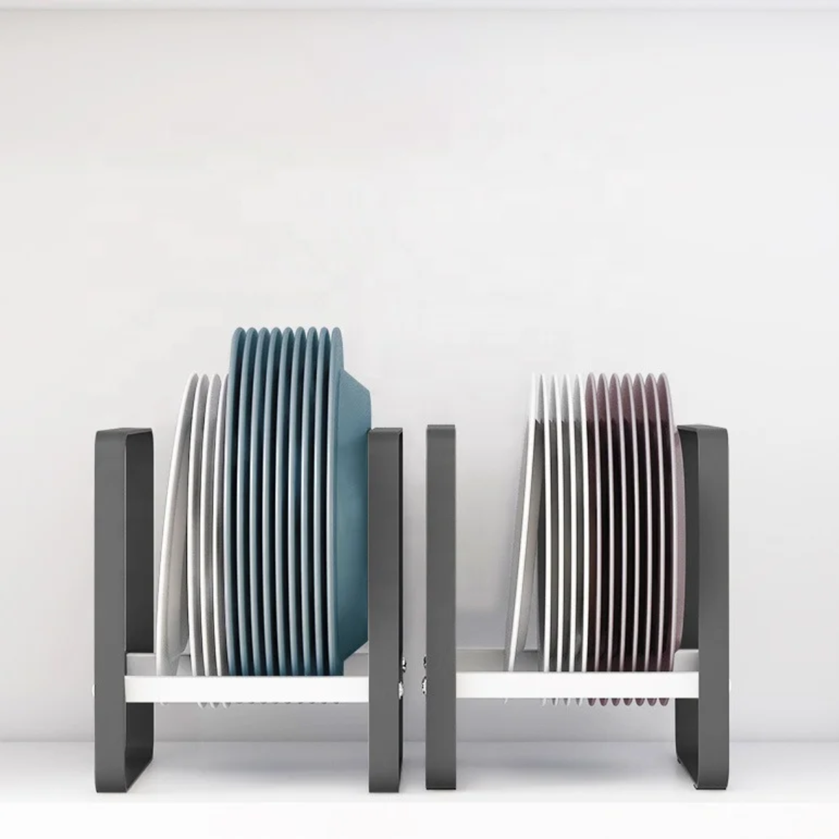 Многофункционален метален органайзер за дъски, капаци, чинии и тенджери