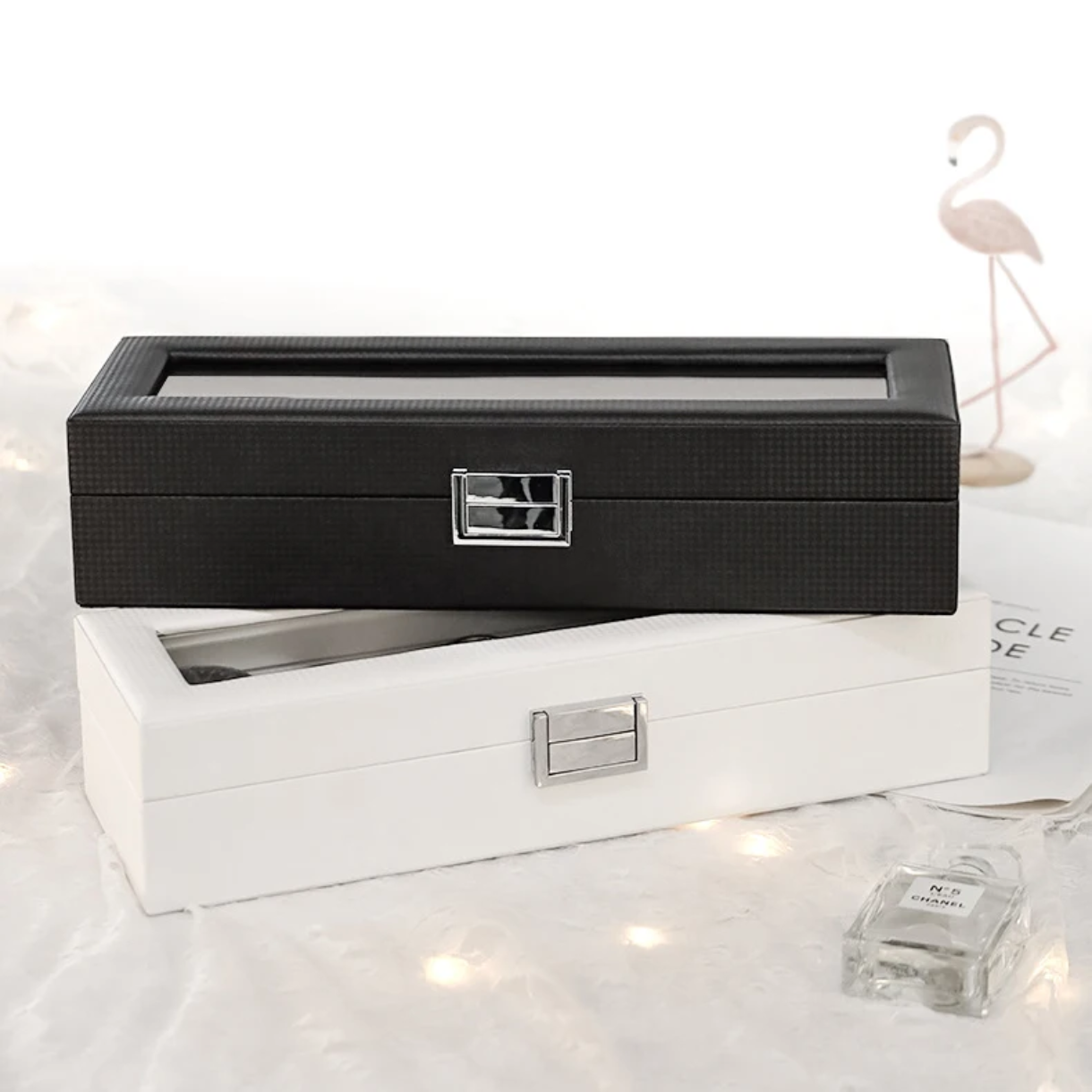 Луксозна кутия за 6 часовника от еко кожа