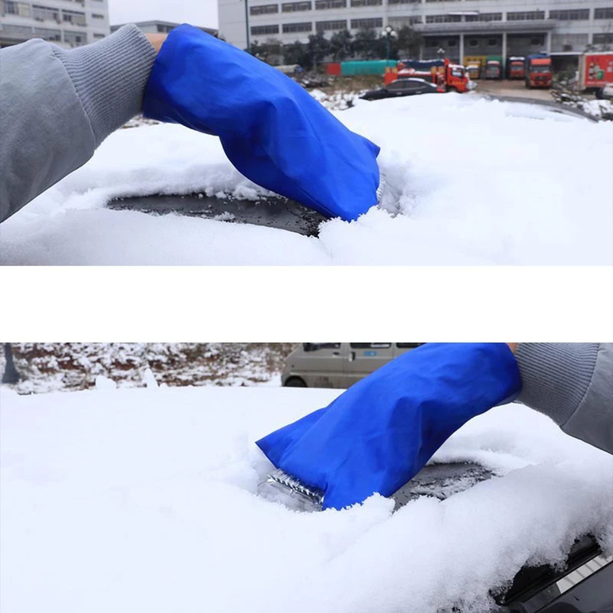 Стъргалка за лед с ръкавица – идеална за зимни условия