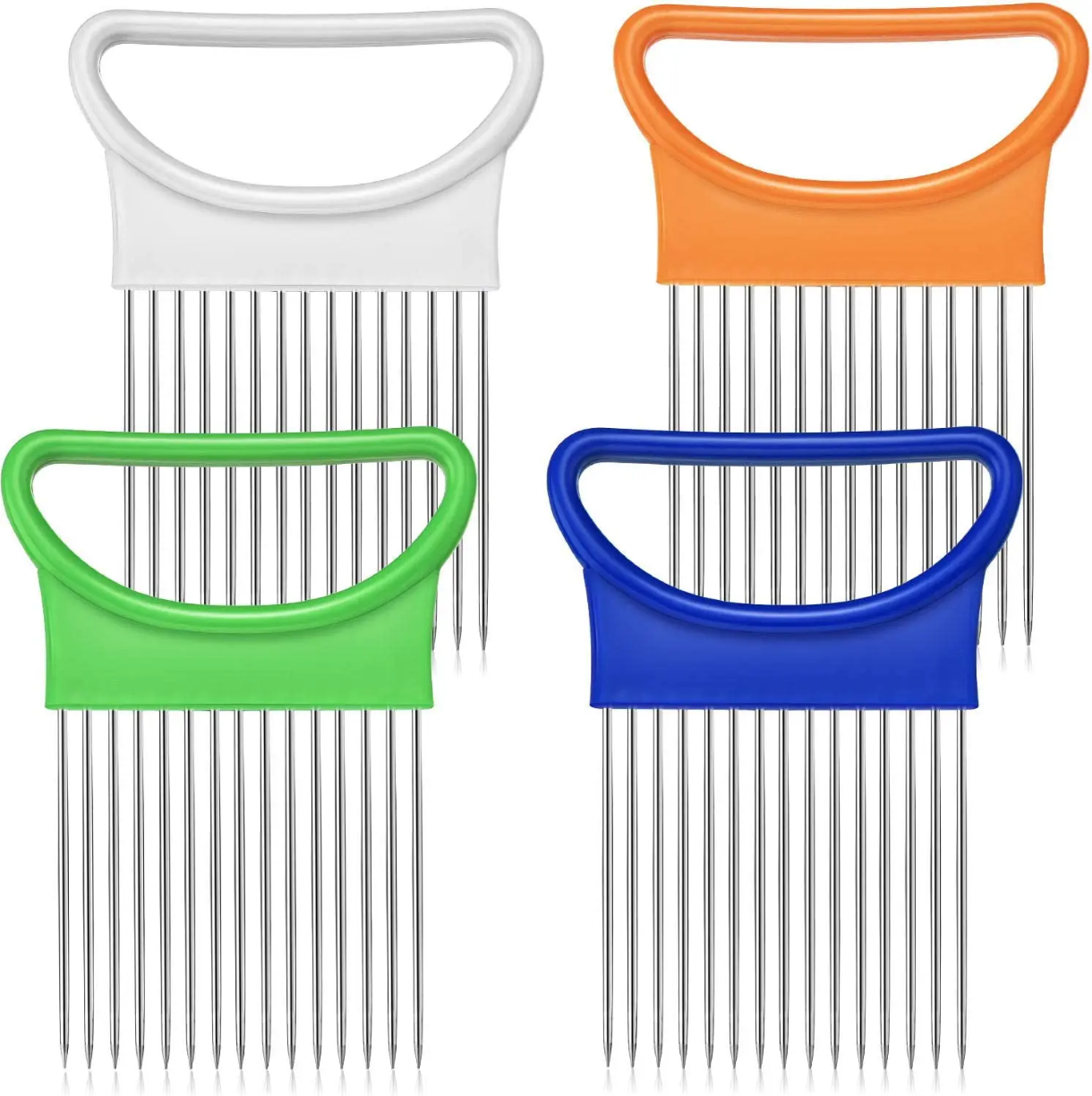 Ръчна резачка за зеленчуци и лук от неръждаема стомана с ергономична дръжка