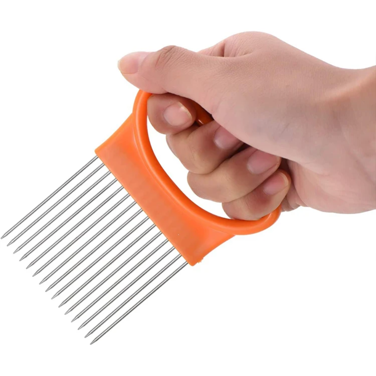 Ръчна резачка за зеленчуци и лук от неръждаема стомана с ергономична дръжка