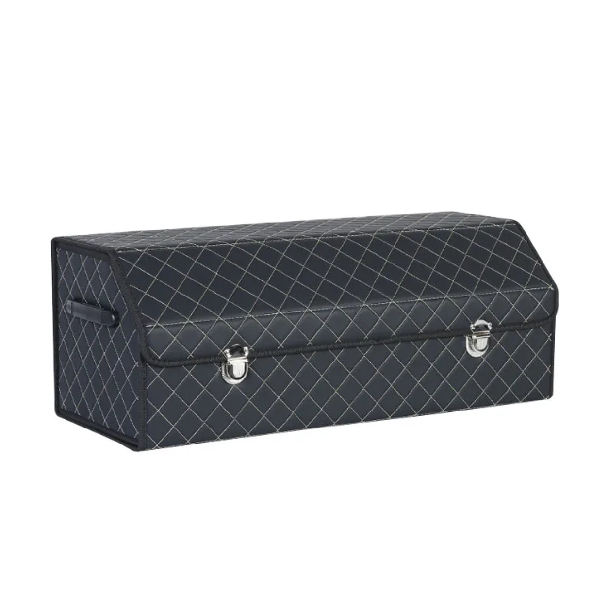 Луксозен сгъваем органайзер за кола от еко кожа, 3 размера в сета