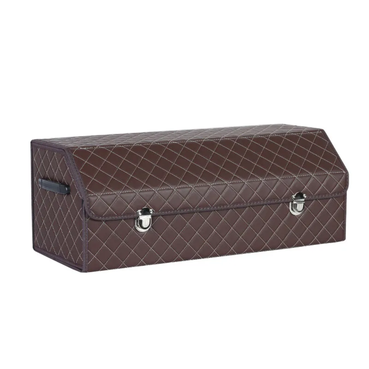 Луксозен сгъваем органайзер за кола от еко кожа, 3 размера в сета