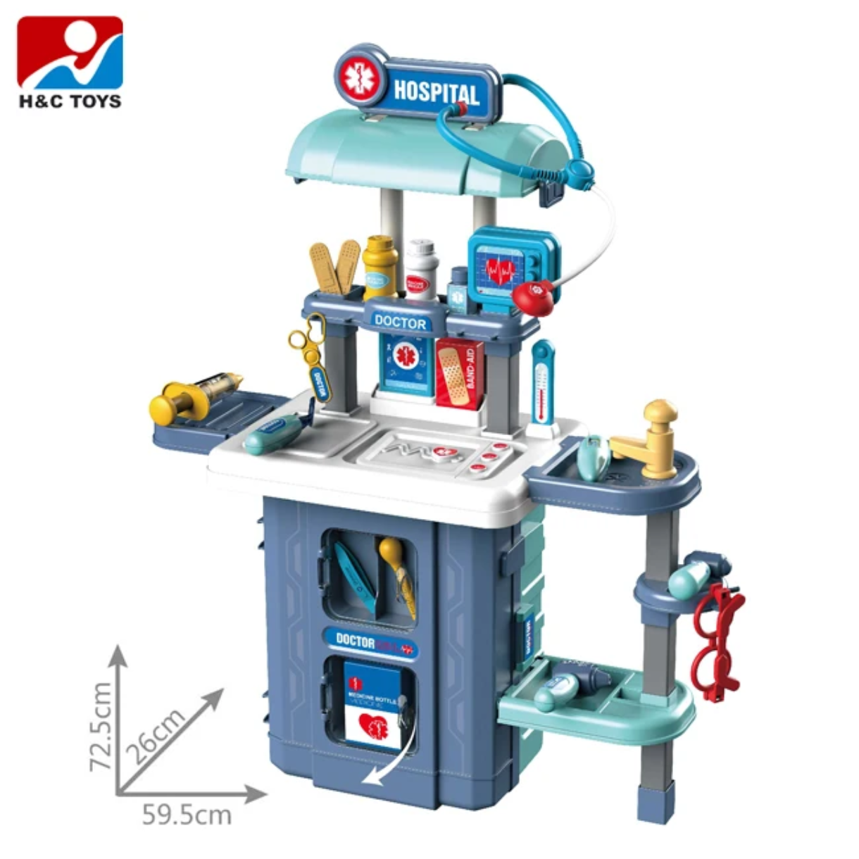 Игралeн комплект Mappy Mobile Hospital 3in1, 38 части