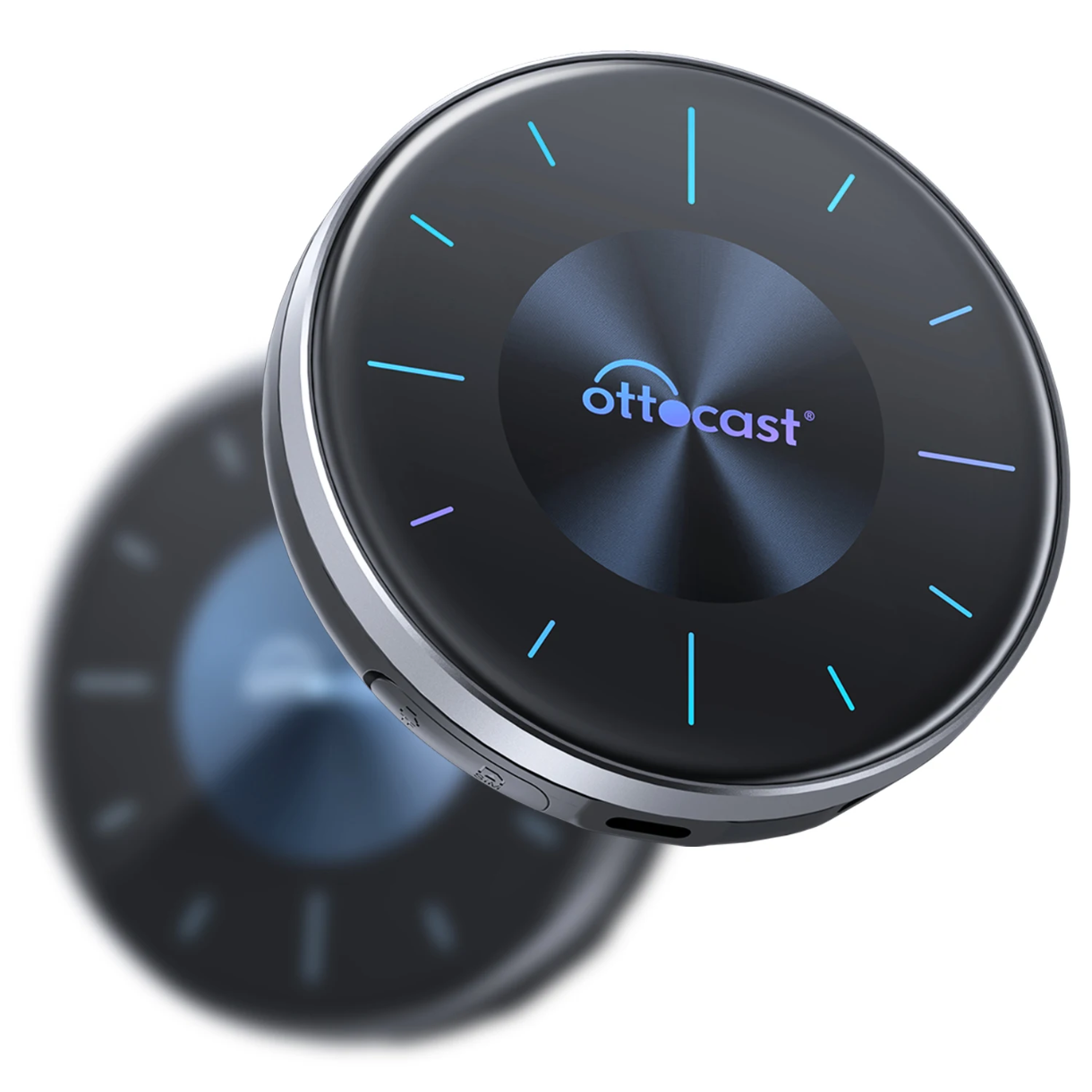 Безжичен адаптер, съвместим с Apple CarPlay и Android Auto, Ottocast P3 8GB/128GB, Netflix / YouTube / Google приложения / SIM карта / mini HDMI / 128 GB вътрешна памет