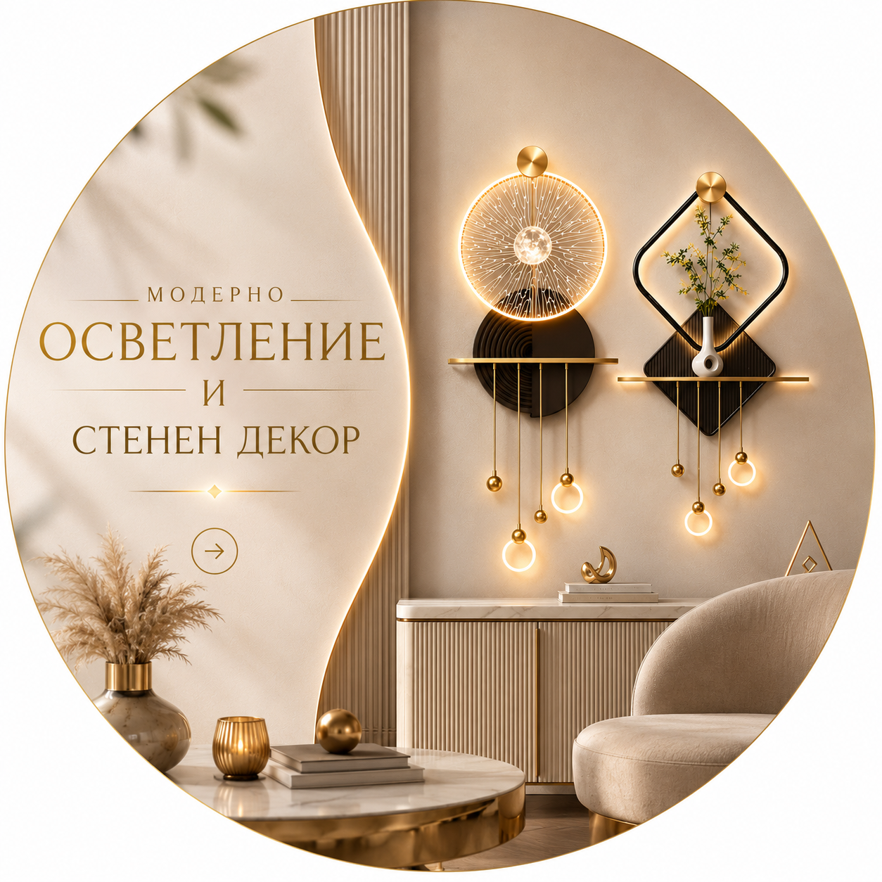 Модерно осветление и декор