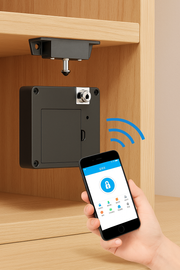 Електронна ключалка за шкафове с RFID карта и мобилно приложение