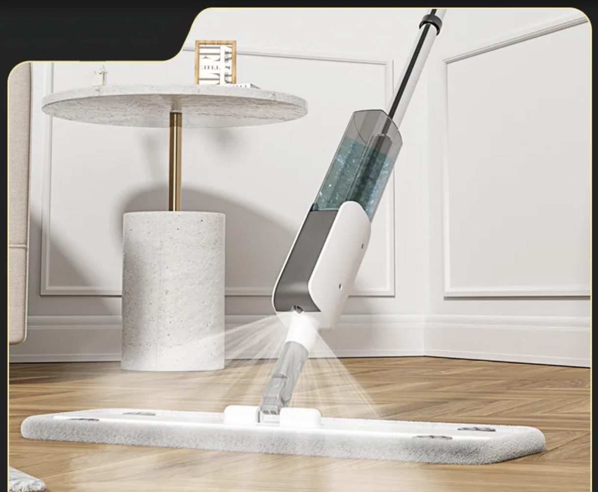 Моп с контейнер за воден спрей за плочки и други подови настилки