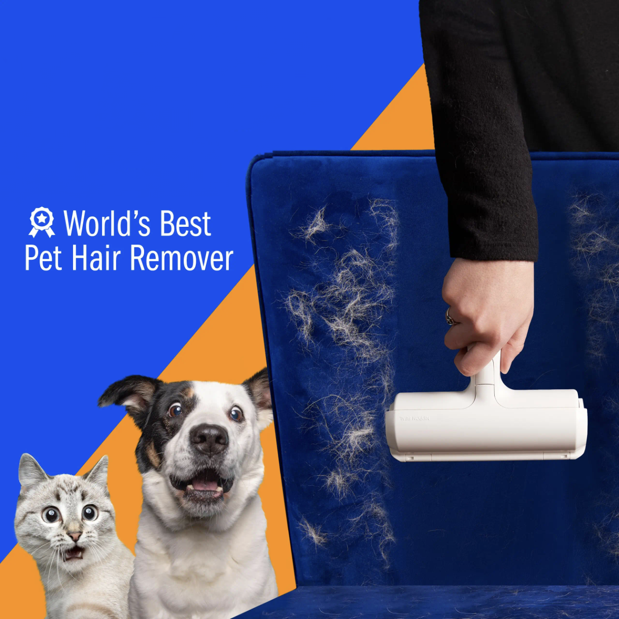 Грууминг четка за почистване на косми от кучета, котки и други домашни любимци