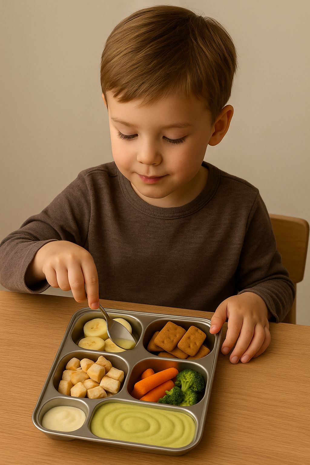 Детска метална табла за хранене