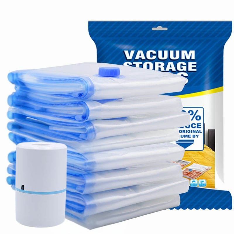 Комплект вакуумни торби за съхранение на дрехи с електрическа помпа