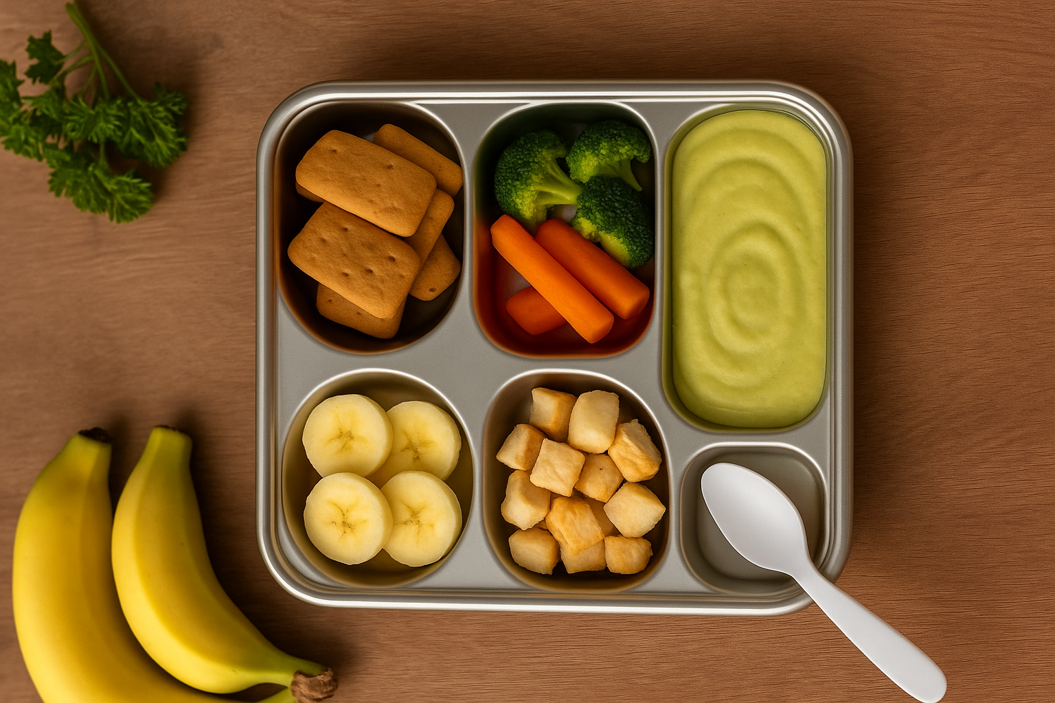 Детска метална табла за хранене