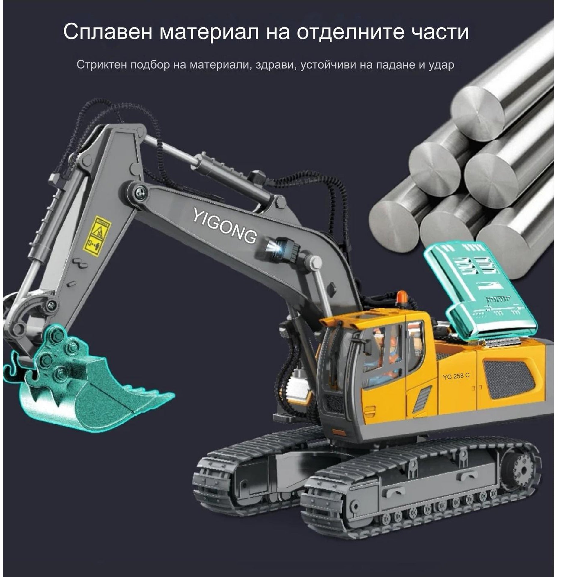 Багер с дистанционно управление