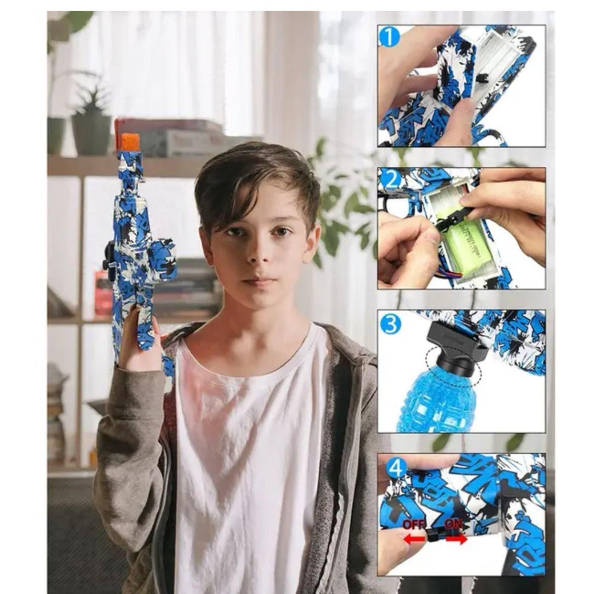 Детски бластер с топчета Full Auto Splatter Ball Blaster