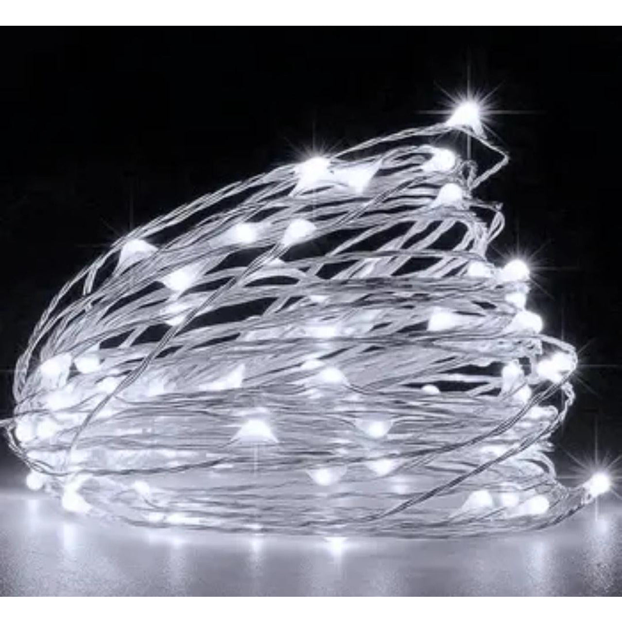 LED лампички със соларна батерия - 10м