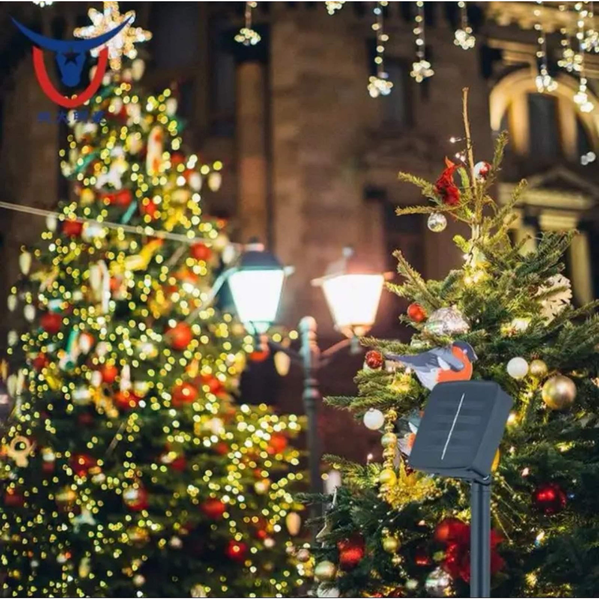 LED лампички със соларна батерия - 10м