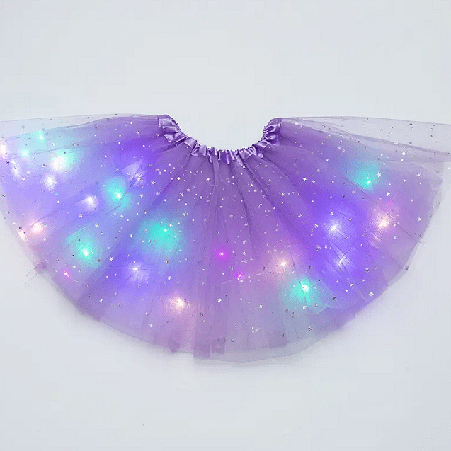 Пола с тюл и LED светлини