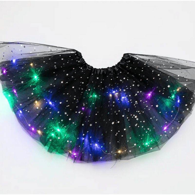 Пола с тюл и LED светлини