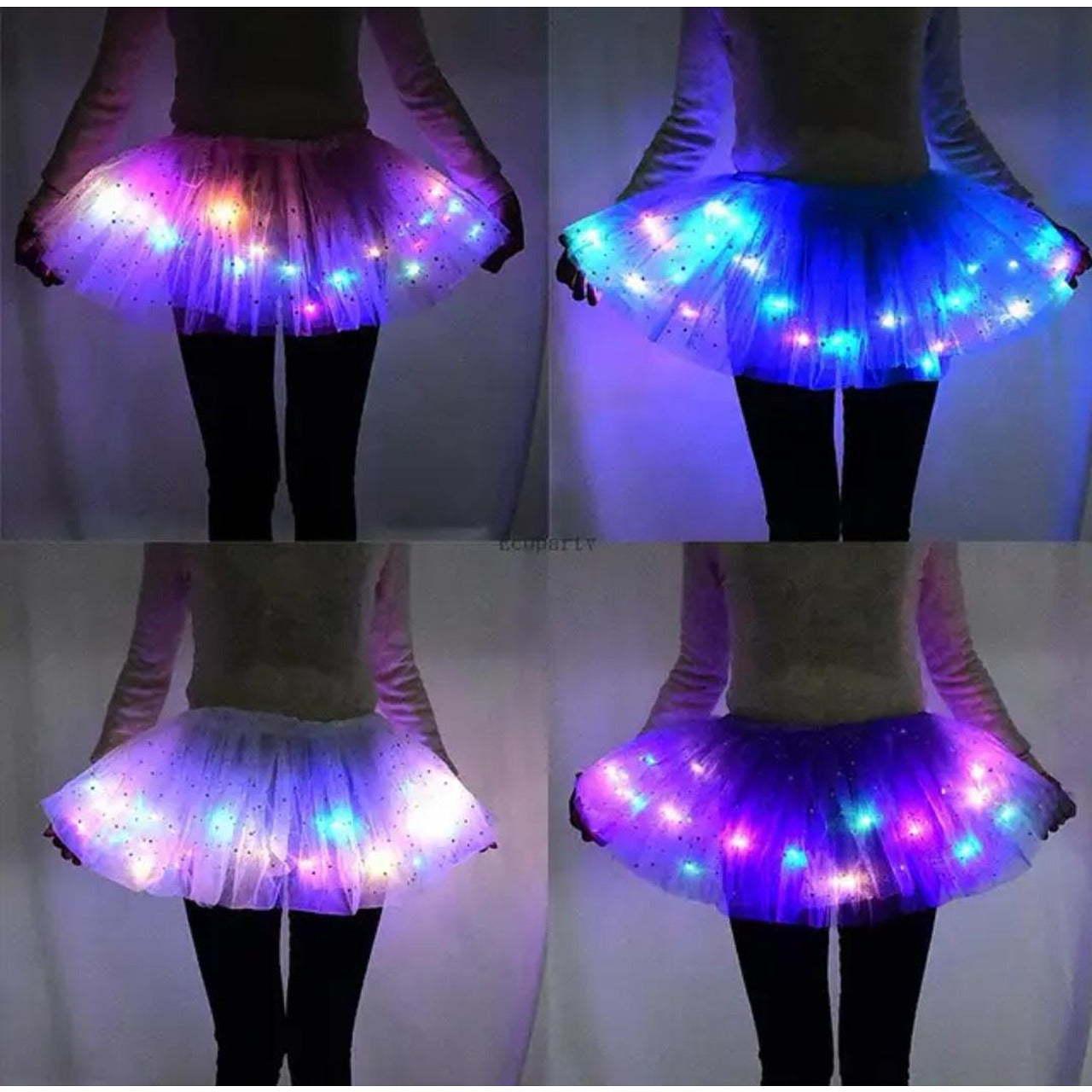 Пола с тюл и LED светлини