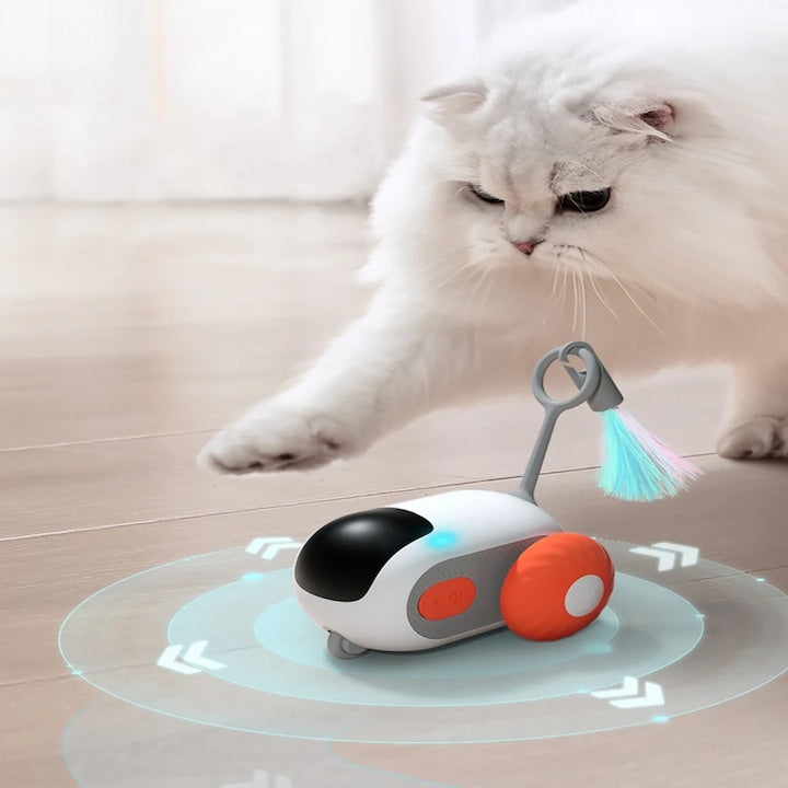 Електрическа котешка играчка – Интелигентна спортна кола с дистанционно управление