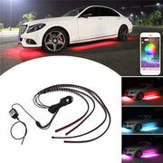LED лента за под автомобил – RGB неонова подсветка, bluetooth