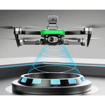 Дрон с HD камера във въздуха, сензори и светлинни ефекти, модерен дизайн