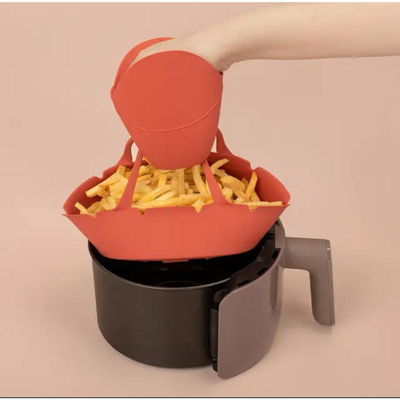Силиконова подложка с дръжки и ръкавица за Air fryer