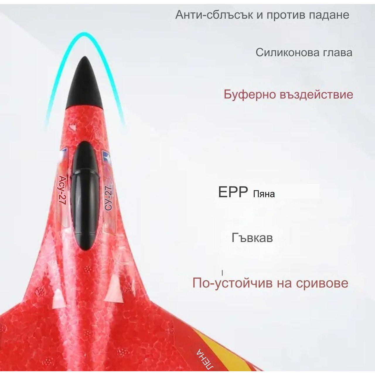 Ултра-реалистичен радиоуправляем самолет SU-27